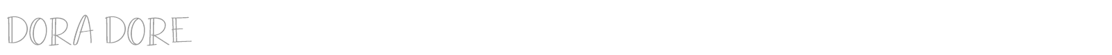 Dora Dore font preview